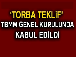 'Torba teklif' TBMM Genel Kurulunda kabul edildi