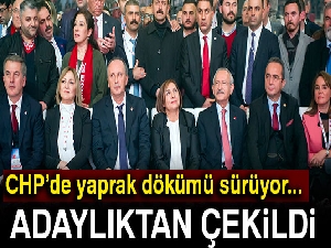 CHP'de yaprak dökümü sürüyor! Adaylıktan çekildi