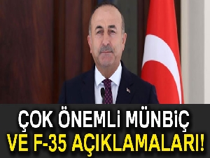 Dışişleri Bakanı Çavuşoğlu'ndan F-35 tepkisi!