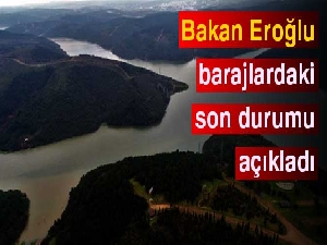Bakan Eroğlu barajlardaki son durumu açıkladı