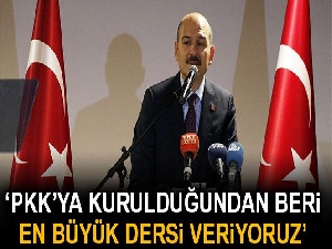 Bakan Soylu: 'PKK’ya kurulduğundan beri en büyük dersi veriyoruz'
