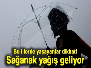 Bu illerde yaşayanlar dikkat! Sağanak yağış geliyor |21 Haziran Perşembe hava durumu
