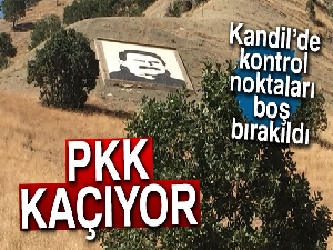 PKK’nın Kandil’de boş bırakılan kontrol noktası görüntülendi