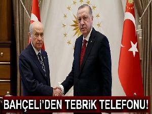 Bahçeli'den Cumhurbaşkanı Erdoğan'a tebrik telefonu!