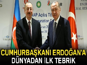 Azerbaycan Cumhurbaşkanı Aliyev, Cumhurbaşkanı Erdoğan'ı tebrik etti