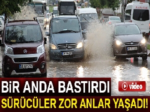 Sivas'ta cadde ve sokaklar göle döndü