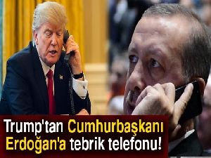 Trump'tan Erdoğan'a tebrik telefonu!