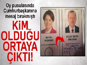 Oy pusulasında Cumhurbaşkanına mesaj yazan kadın konuştu
