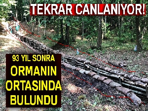 Yıllar sonra ortaya çıkan Kurtuluş Savaşı'nın mevzileri tekrar canlanıyor