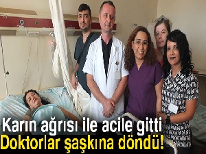 Karın ağrısı ile acile gitti, gerçeği orada öğrendi