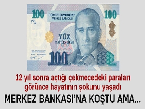 Çekmecede unuttuğu 20 bin YTL'yi 12 yıl sonra buldu