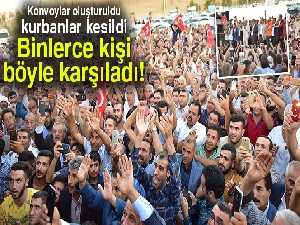 Tedaviden dönen eski başkanı binlerce kişi karşıladı