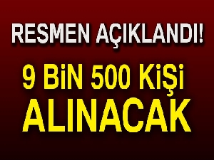 Diyanet'e 9 bin 500 kişi alınacak