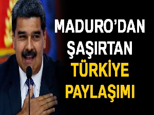 Maduro’dan 'Selvi Boylum Al Yazmalım'lı paylaşım