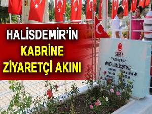 Ömer Halisdemir’in kabrine ziyaretçi akını
