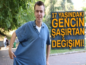 17 yaşındaki genç 11 ayda 62 kilo verdi