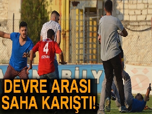 Hazırlık maçında taraftarlar birbirine girdi