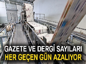 Gazete ve dergi sayıları her geçen gün azalıyor