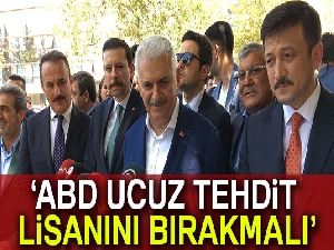 TBMM Başkanı Yıldırım: 'ABD ucuz tehdit lisanını bırakmalı'