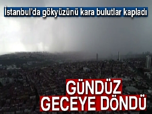 Kara bulutlar havadan görüntülendi