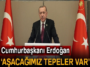 Cumhurbaşkanı Erdoğan: 'Aşacağımız çok büyük tepeler var'