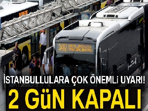 Haliç Köprüsü Metrobüs yolunda iki gece asfalt yenileme çalışması yapılacak