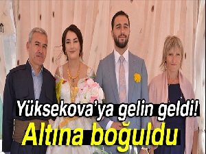 Yüksekova’ya gelen Fransalı geline görkemli düğün