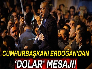 Cumhurbaşkanı Erdoğan'dan dolar açıklaması