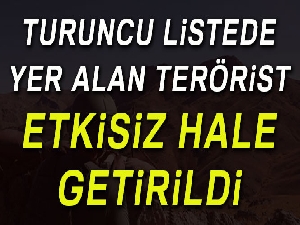 Terör örgütüne ağır darbe! Turuncu listedeki terörist öldürüldü