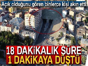 Sivas’ın ilk tünelinde bayram yoğunluğu