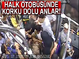 Halk otobüsünde korku dolu anlar! Baygınlık geçiren kadın yolcu...