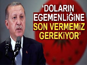 Cumhurbaşkanı Erdoğan: 'Doların egemenliğine son vermemiz gerekiyor'