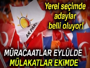 Müracaatlar eylülde mülakatlar ekimde