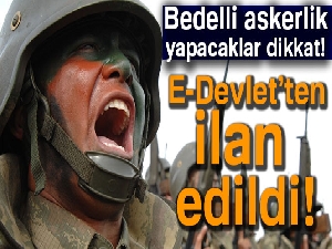 Bedelli askerlik sevk yeri E-Devlet|ASAL Bedelli Sınıflandırma Sonuç Sorgulama