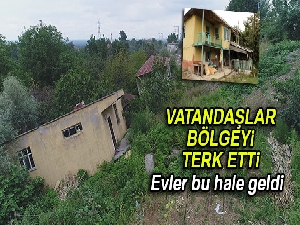 Deprem değil heyelan bu hale getirdi