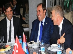 Demirören ve Baykan Trabzonspor'u ziyaret etti