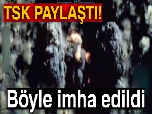 Irak'ın kuzeyine hava harekatı düzenlenerek terör inleri imha edildi