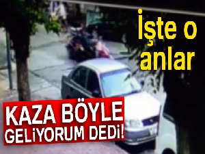 Saniye saniye motosiklet kazası