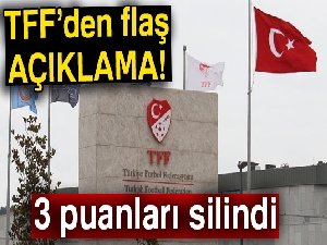 TFF'den 3 kulübe 3 puan silme cezası