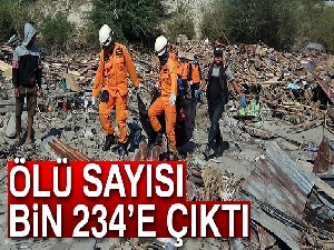 Endonezya'da ölü sayısı bin 234'e çıktı