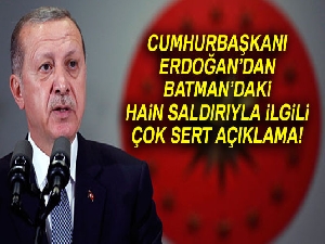 Cumhurbaşkanı Erdoğan: 'Şehitlerimizin kanlarını yerde bırakmayacağız'