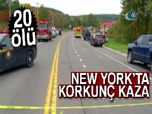 New York'ta düğün limuzini kaza yaptı: 20 ölü
