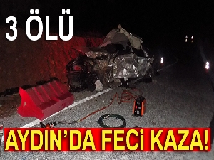 Aydın'daki feci kazada 3 genç hayatını kaybetti