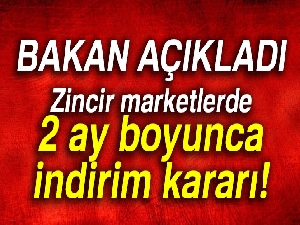 Bakan Pakdemirli: Zincir marketler 50 üründe yüzde 10 indirim yapacak