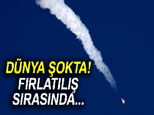 Uzay gemisinin fırlatılışı sırasında kaza