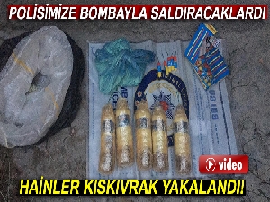 Polise saldırmak için hazırlanan bombalar ele geçirildi