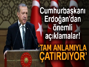 Cumhurbaşkanı Erdoğan: 'İnsanların umut bağladığı uluslararası sistem kelimenin tam anlamıyla çatırdıyor'