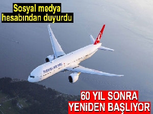 THY 60 yıl sonra Ankara- roma seferlerine başlıyor