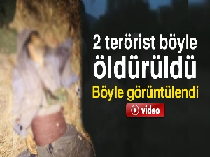 İki teröristin etkisiz hale getirilme görüntüleri ortaya çıktı