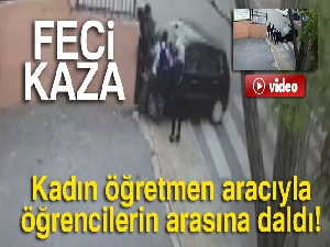 Ataşehir'de öğretmen aracıyla öğrencilerin arasına daldı: 2 yaralı